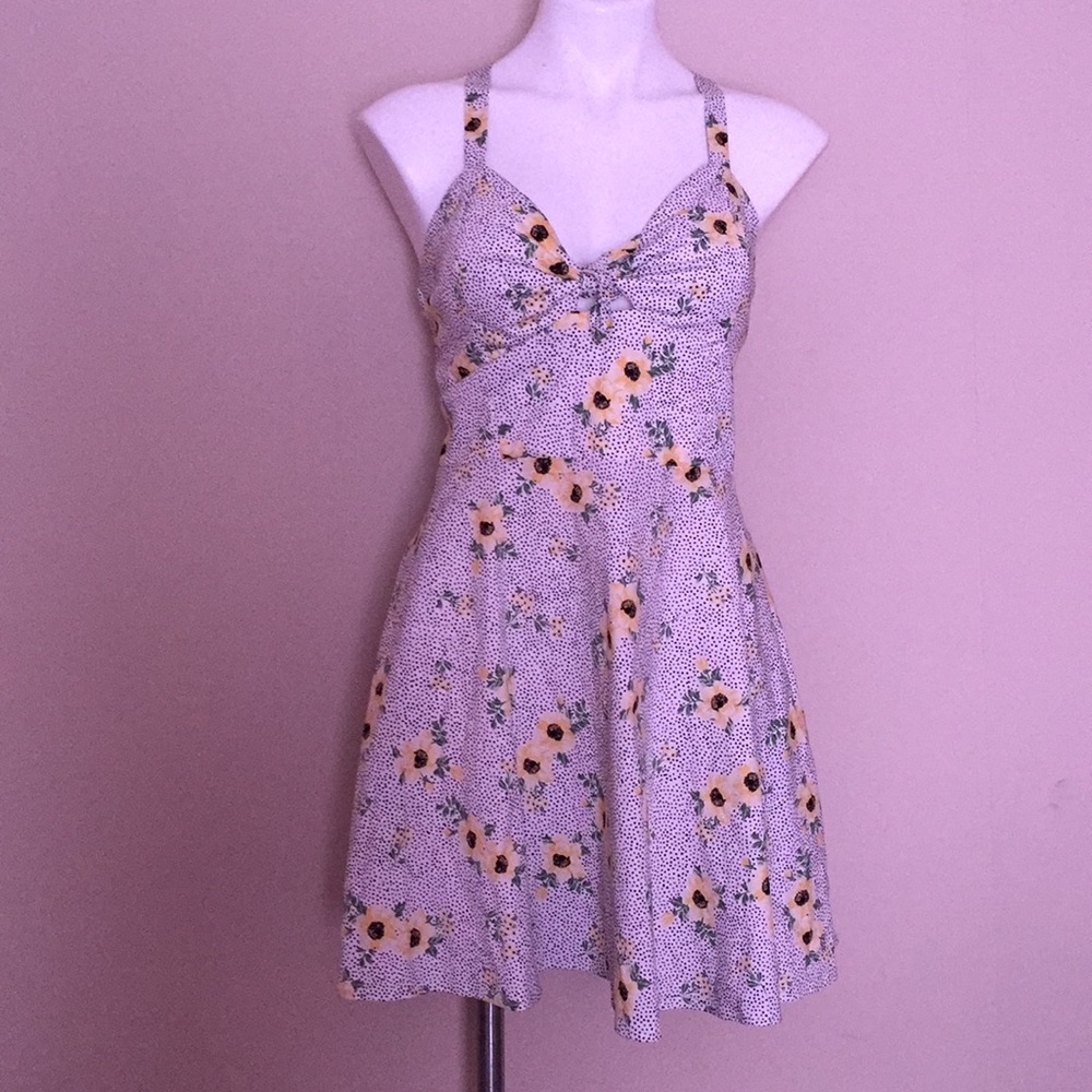 Yellow flower dress
